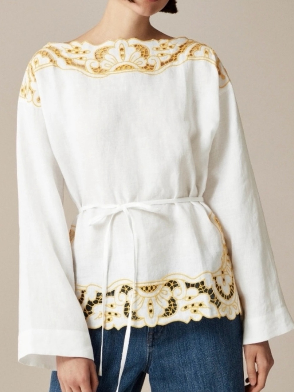 J.Crew Embroidered Linen Tunic - NWTs
